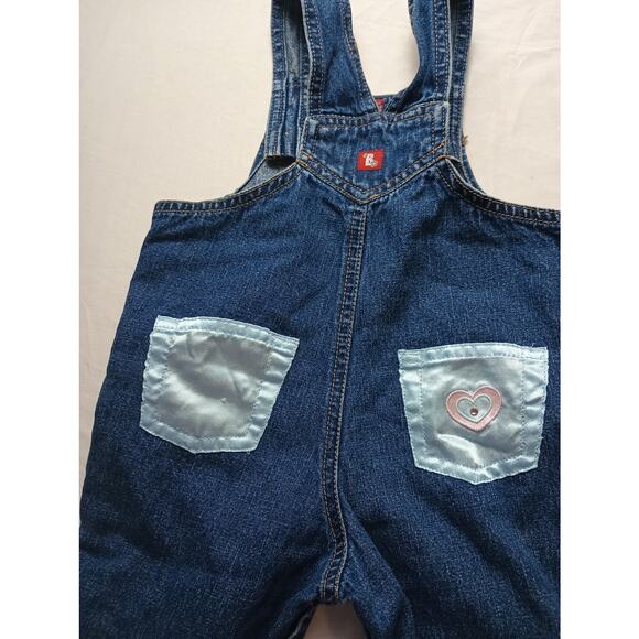 Vintage Bongo Toddler Overalls Girl Infant Size 18 Months Demin 90s - Picture 5 of 6